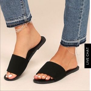 Lulus Black Strap Sandals